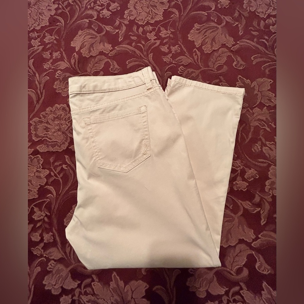 Jones New York Jeans Size 12P 5 Pocket Chelsea Cuffed Capri